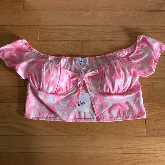 TIGER MIST pink tie dye: Offshore Top (BNWT) - Picture 1 of 2